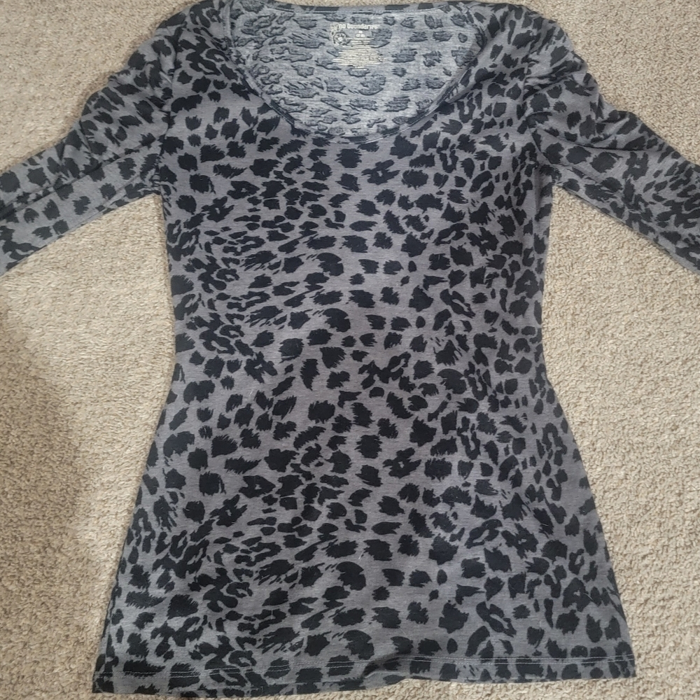 Leopard fashion top 3/4 sleeve